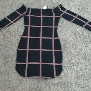 Off the shoulder mini dress